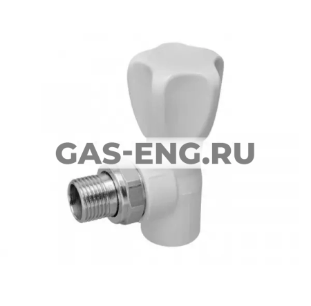Вентиль PPR для радиатора, угловой, RTP (РосТурПласт) купить в интернет-магазине промышленного оборудования в Санкт-Петербурге