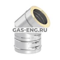 Колено 45° для дымохода, Jeremias DW18 купить в интернет-магазине промышленного оборудования в Санкт-Петербурге