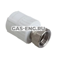 Муфта PPR с накидной гайкой на металлическом штуцере ВР, RTP (РосТурПласт) купить в интернет-магазине промышленного оборудования в Санкт-Петербурге