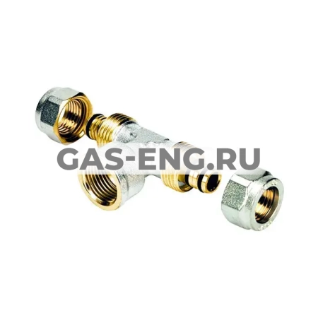 Тройник обжимной латунный разъемный, ВР, Henco купить в интернет-магазине промышленного оборудования в Санкт-Петербурге