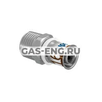 Соединение-пресс S-Press (Plus) с наружной резьбой латунное, Uponor MLC купить в интернет-магазине промышленного оборудования в Санкт-Петербурге