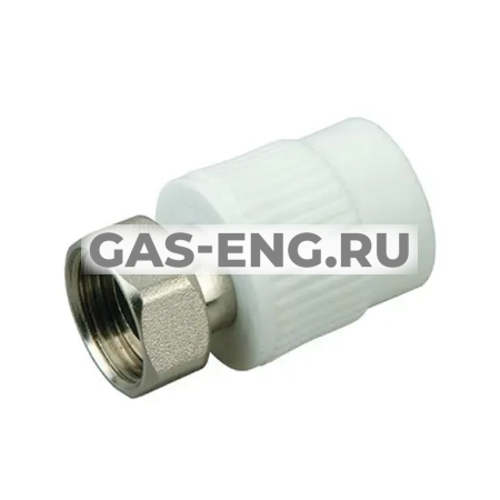 Соединитель PPR комбинированный, с накидной гайкой, Wavin Ekoplastik купить в интернет-магазине промышленного оборудования в Санкт-Петербурге