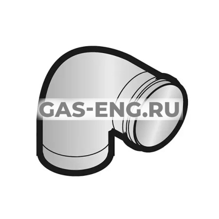 Колено 87° для простого жесткого дымохода, De Dietrich купить в интернет-магазине промышленного оборудования в Санкт-Петербурге