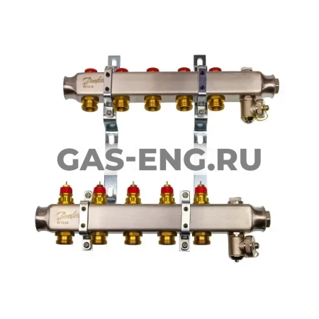 Коллекторная группа без расходомеров, с кронштейнами SSM, Danfoss купить в интернет-магазине промышленного оборудования в Санкт-Петербурге