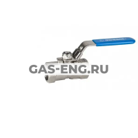 Шаровой стальной кран резьбовой, редуцированный, с рукояткой, Ду 8-40 Ру 63, модель 2002, Genebre купить в интернет-магазине промышленного оборудования в Санкт-Петербурге Шаровой стальной кран резьбовой, редуцированный, с рукояткой, Ду 8-40 Ру 63, модель 2002, Genebre купить в интернет-магазине промышленного оборудования в Санкт-Петербурге