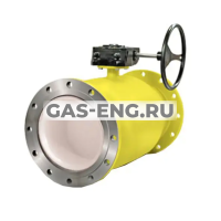 Шаровой стальной кран для газа фланец/фланец, c механическим редуктором, полнопроходной, Ду 40-400, Ру 40-16, LD купить в интернет-магазине промышленного оборудования в Санкт-Петербурге Шаровой стальной кран для газа фланец/фланец, c механическим редуктором, полнопроходной, Ду 40-400, Ру 40-16, LD купить в интернет-магазине промышленного оборудования в Санкт-Петербурге