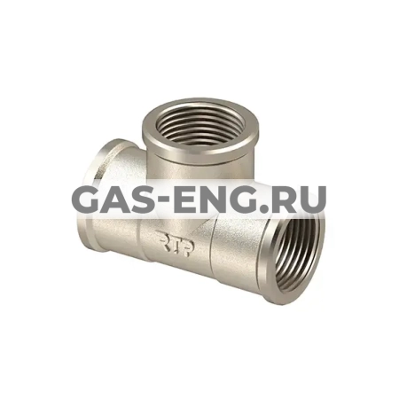 Тройник ВР никелированный, RTP (РосТурПласт) купить в интернет-магазине промышленного оборудования в Санкт-Петербурге