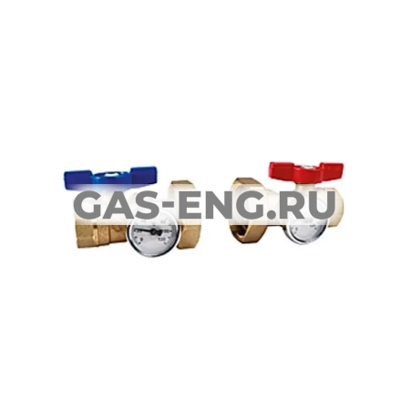 Комплект: шаровой кран R287, обратный клапан R288, термометр R540, Giacomini купить в интернет-магазине промышленного оборудования в Санкт-Петербурге Комплект: шаровой кран R287, обратный клапан R288, термометр R540, Giacomini купить в интернет-магазине промышленного оборудования в Санкт-Петербурге