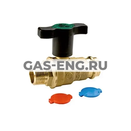 Шаровой кран латунный пресс-соединение и НР, полнопроходной, ручка-бабочка, Ду 18-35, Ру 28-35, R853VT, Giacomini купить в интернет-магазине промышленного оборудования в Санкт-Петербурге