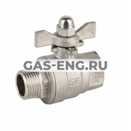 Шаровой кран стальной, Ду 15-63, Ру 63, НР-ВР, резьба BSPT, рукоятка-бабочка, GENEBRE купить в интернет-магазине промышленного оборудования в Санкт-Петербурге