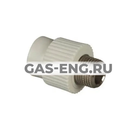 Муфта PPR комбинированная, с наружной резьбой, СЕРЫЙ, Pro Aqua купить в интернет-магазине промышленного оборудования в Санкт-Петербурге
