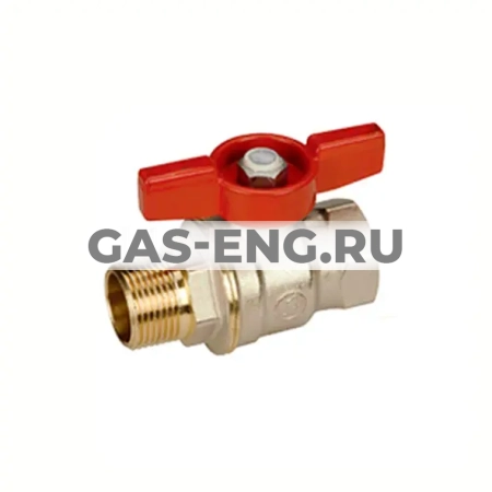Шаровой латунный кран ВР-НР полнопроходной, ручка-бабочка, Ду 15-32 Ру 35-42, Giacomini DADO R914 купить в интернет-магазине промышленного оборудования в Санкт-Петербурге