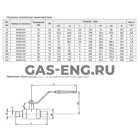 Шаровой стальной кран сварка/сварка, с рукояткой, Ду 15-150 Ру 16, Broen Ballomax купить в интернет-магазине промышленного оборудования в Санкт-Петербурге