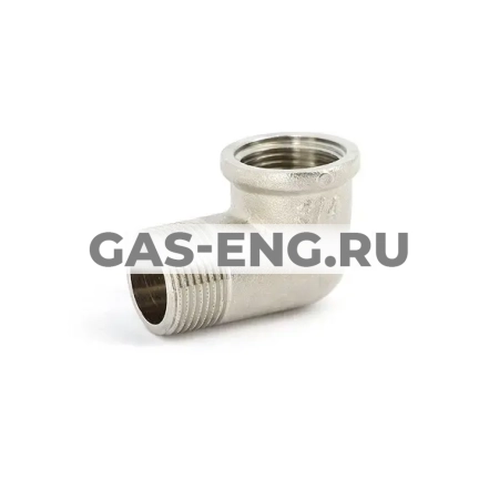 Угол НР-ВР никелированный, Uni-Fitt купить в интернет-магазине промышленного оборудования в Санкт-Петербурге