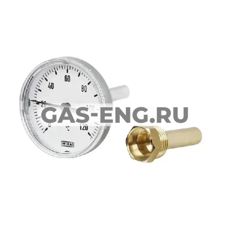 Термометр биметаллический, тип A43.10 (корпус-алюминий), Wika купить в интернет-магазине промышленного оборудования в Санкт-Петербурге Термометр биметаллический, тип A43.10 (корпус-алюминий), Wika купить в интернет-магазине промышленного оборудования в Санкт-Петербурге