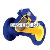 Фильтр чугунный фланцевый, с магнитной вставкой, фигура 821А, Zetkama купить в интернет-магазине промышленного оборудования в Санкт-Петербурге