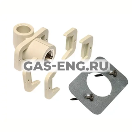 Угольник комбинированный PPR, настенный, для гипсокартона, Wavin Ekoplastik купить в интернет-магазине промышленного оборудования в Санкт-Петербурге