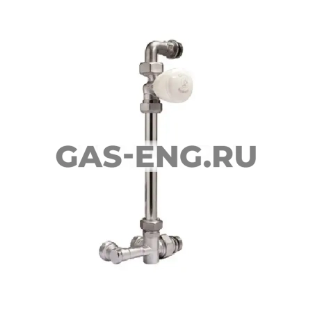 Группа нижнего подключения для однотрубной системы R436M-1, микрометрическая, с боковым подключением и прямым клапаном, Giacomini купить в интернет-магазине промышленного оборудования в Санкт-Петербурге