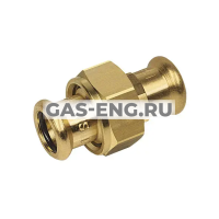 Разъемное соединение-пресс с плоским уплотнением бронза Purapress, тип 8330, Sanha купить в интернет-магазине промышленного оборудования в Санкт-Петербурге Разъемное соединение-пресс с плоским уплотнением бронза Purapress, тип 8330, Sanha купить в интернет-магазине промышленного оборудования в Санкт-Петербурге