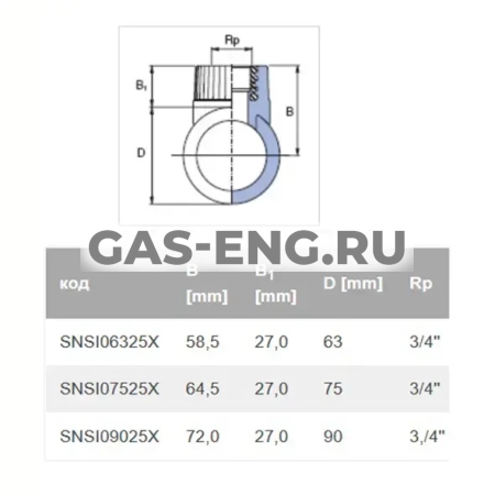 Вварное седло PPR комбинированное, с внутренней резьбой, Wavin Ekoplastik купить в интернет-магазине промышленного оборудования в Санкт-Петербурге