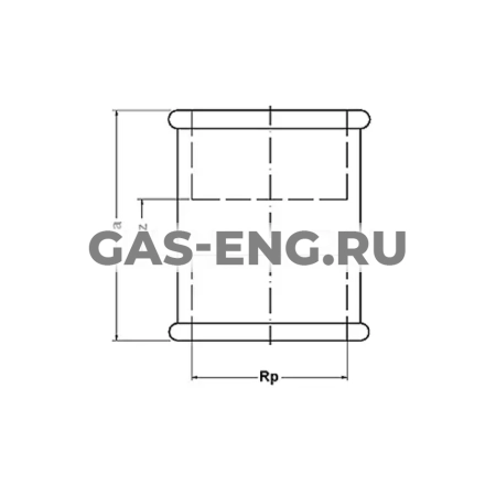Муфта с упором оцинкованная, тип 270 купить в интернет-магазине промышленного оборудования в Санкт-Петербурге
