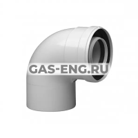 Коаксиальный отвод полипропиленовый 87°, Baxi купить в интернет-магазине промышленного оборудования в Санкт-Петербурге