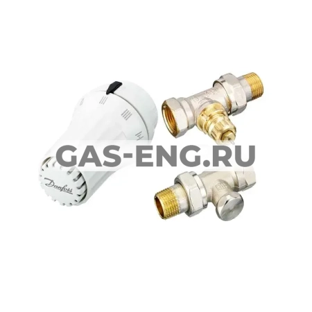 Комплект радиаторного терморегулятора RAE, RA-FN, RLV-S прямой, Danfoss купить в интернет-магазине промышленного оборудования в Санкт-Петербурге