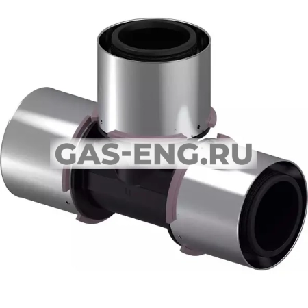 Тройник-пресс S-Press Plus PPSU равнопроходной, черный, Uponor MLC купить в интернет-магазине промышленного оборудования в Санкт-Петербурге