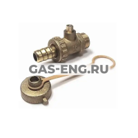 Шаровой латунный кран НР со штуцером, Ду 15 Ру 16, Comap купить в интернет-магазине промышленного оборудования в Санкт-Петербурге