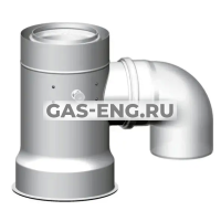 Адаптер для подключения воздуховодов 2 x DN160 к дымоходу DN160/225, для MGK, Wolf купить в интернет-магазине промышленного оборудования в Санкт-Петербурге