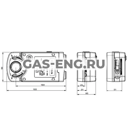 Электропривод серии ARC300, Esbe купить в интернет-магазине промышленного оборудования в Санкт-Петербурге