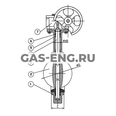 Дисковый поворотный затвор межфланцевый Tecfly из стали, с редуктором, Tecofi купить в интернет-магазине промышленного оборудования в Санкт-Петербурге