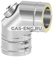 Колено 87° для дымохода с лючком ревизии для газа и жидкого топлива, Jeremias DW67 купить в интернет-магазине промышленного оборудования в Санкт-Петербурге