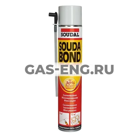 Полиуретановый клей в аэрозоле Soudabond Easy, Soudal купить в интернет-магазине промышленного оборудования в Санкт-Петербурге