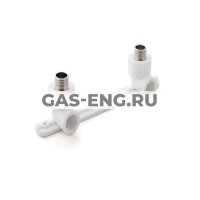 Угольник PPR 90° комбинированный с креплением двойной (под смеситель) НР, RTP (РосТурПласт) купить в интернет-магазине промышленного оборудования в Санкт-Петербурге