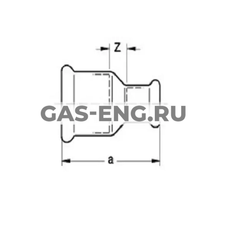 Муфта-пресс редукционная тип 24240, Sanha Therm купить в интернет-магазине промышленного оборудования в Санкт-Петербурге Муфта-пресс редукционная тип 24240, Sanha Therm купить в интернет-магазине промышленного оборудования в Санкт-Петербурге