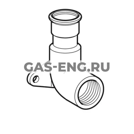 Водорозетка Mapress из нержавеющей стали 90°, Geberit купить в интернет-магазине промышленного оборудования в Санкт-Петербурге Водорозетка Mapress из нержавеющей стали 90°, Geberit купить в интернет-магазине промышленного оборудования в Санкт-Петербурге