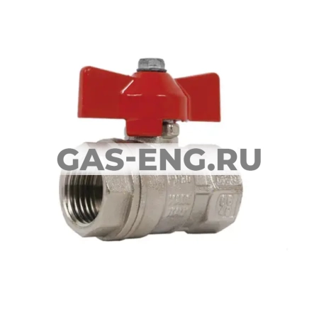 Шаровой латунный кран ВР-ВР стандартнопроходной, ручка-бабочка, Ду 15-25 Ру 30, Itap Vienna 118 купить в интернет-магазине промышленного оборудования в Санкт-Петербурге