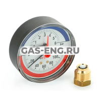 Термоманометр, подключение сзади, Uni-Fitt купить в интернет-магазине промышленного оборудования в Санкт-Петербурге Термоманометр, подключение сзади, Uni-Fitt купить в интернет-магазине промышленного оборудования в Санкт-Петербурге