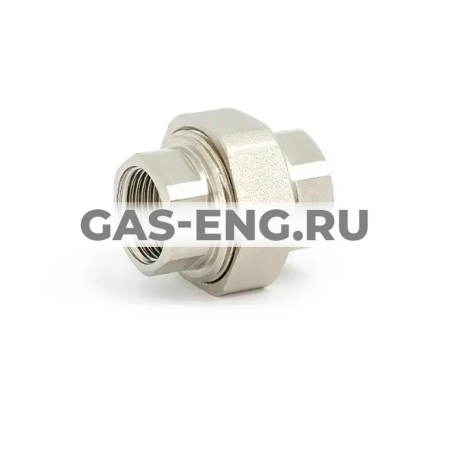 Разъемное соединение ВР-ВР с прокладкой O-RING никелированное, Uni-Fitt купить в интернет-магазине промышленного оборудования в Санкт-Петербурге