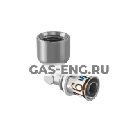 Угольник-пресс S-Press (Plus) 90° с внутренней резьбой латунный, Uponor MLC купить в интернет-магазине промышленного оборудования в Санкт-Петербурге