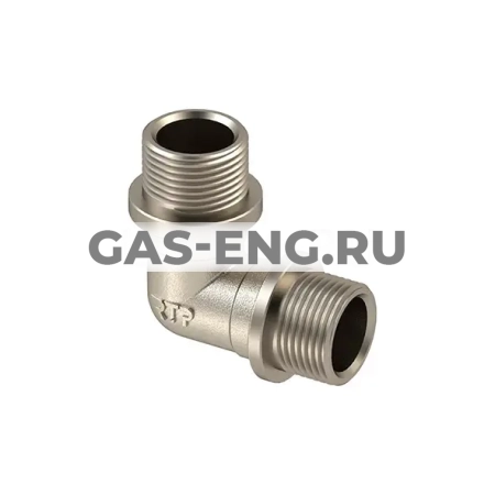 Угольник 90° НР никелированный, RTP (РосТурПласт) купить в интернет-магазине промышленного оборудования в Санкт-Петербурге