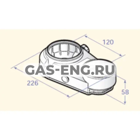Переходник на 2 потока 2х80 мм, для котлов PMC-M Plus, De Dietrich купить в интернет-магазине промышленного оборудования в Санкт-Петербурге