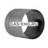 Патрубок дымохода / штекерный соединитель, нелакированный, Jeremias купить в интернет-магазине промышленного оборудования в Санкт-Петербурге