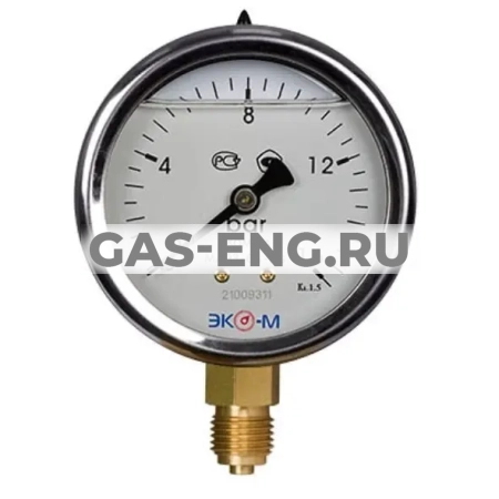 Манометр виброустойчивый Экомера МД93-63мм, гидрозаполненный, подключение снизу G 1/4", Эко-М купить в интернет-магазине промышленного оборудования в Санкт-Петербурге Манометр виброустойчивый Экомера МД93-63мм, гидрозаполненный, подключение снизу G 1/4", Эко-М купить в интернет-магазине промышленного оборудования в Санкт-Петербурге