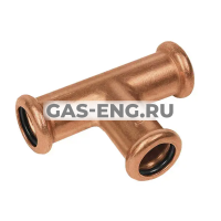 Тройник-пресс удлиненный медь, тип 6130L, Sanha купить в интернет-магазине промышленного оборудования в Санкт-Петербурге Тройник-пресс удлиненный медь, тип 6130L, Sanha купить в интернет-магазине промышленного оборудования в Санкт-Петербурге