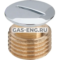 Заглушка латунная хромированная НР, модель 1752, Viega купить в интернет-магазине промышленного оборудования в Санкт-Петербурге
