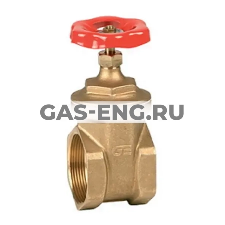 Задвижка клиновая латунная, уплотнение  металл/металл, ВР, резьба BSPP, Genebre 3220 купить в интернет-магазине промышленного оборудования в Санкт-Петербурге