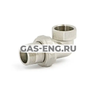 Разъемное соединение угловое НР-ВР с прокладкой O-RING никелированное, Uni-Fitt купить в интернет-магазине промышленного оборудования в Санкт-Петербурге