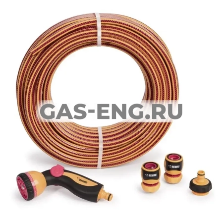 Шланг садовый поливочный Cool Touch Flower в наборе с арматурой, Rehau купить в интернет-магазине промышленного оборудования в Санкт-Петербурге